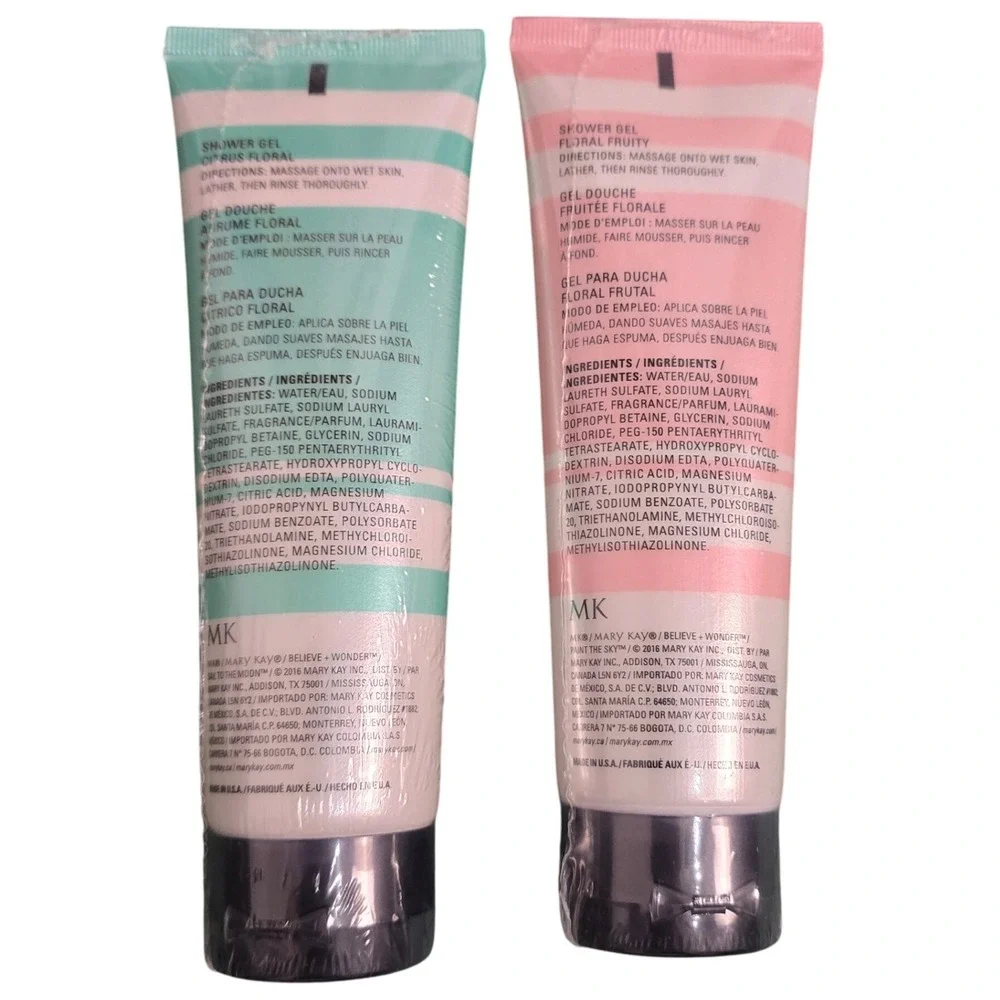 Mary Kay Believe + Wonder Shower Gel Sail To The Moon Paint The Sky 4 oz Set NEW